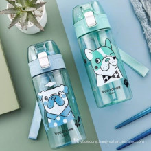 500ml Plastic Cups for Children/Round Type Transparent Beverage Water Bottles/Cartoon Bottle /Portable Bottle